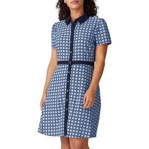 Draper James Navy and Light Blue Circle Dress